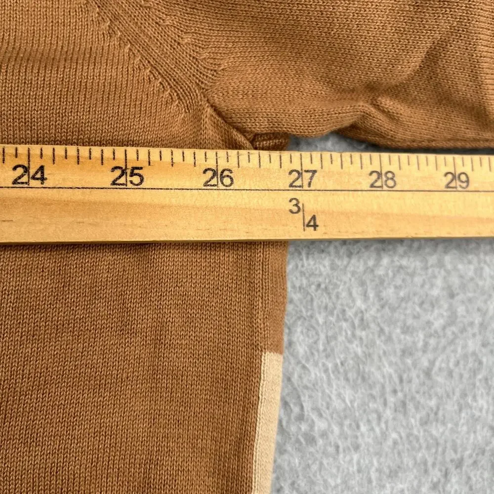 Paul Fredrick Knit Sweater Beige Check Mens 4XL Casual Classic